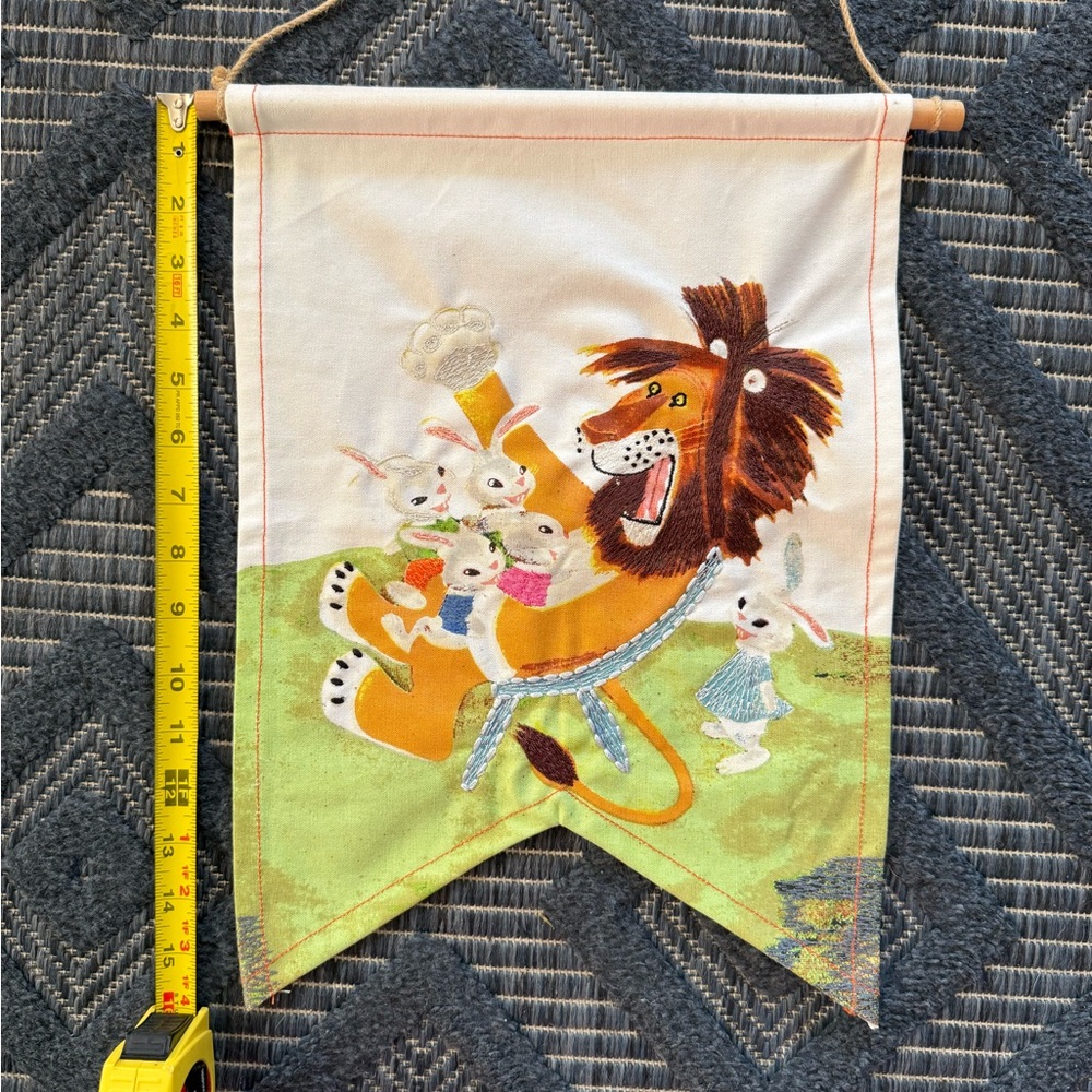 Land of Nod Little Golden Books Hanging Banner - Lion and Bunnies